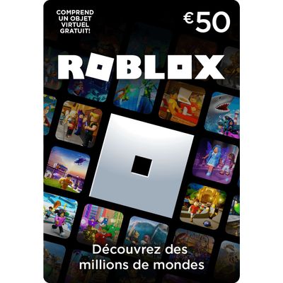 Carte dématérialisée Roblox 50€