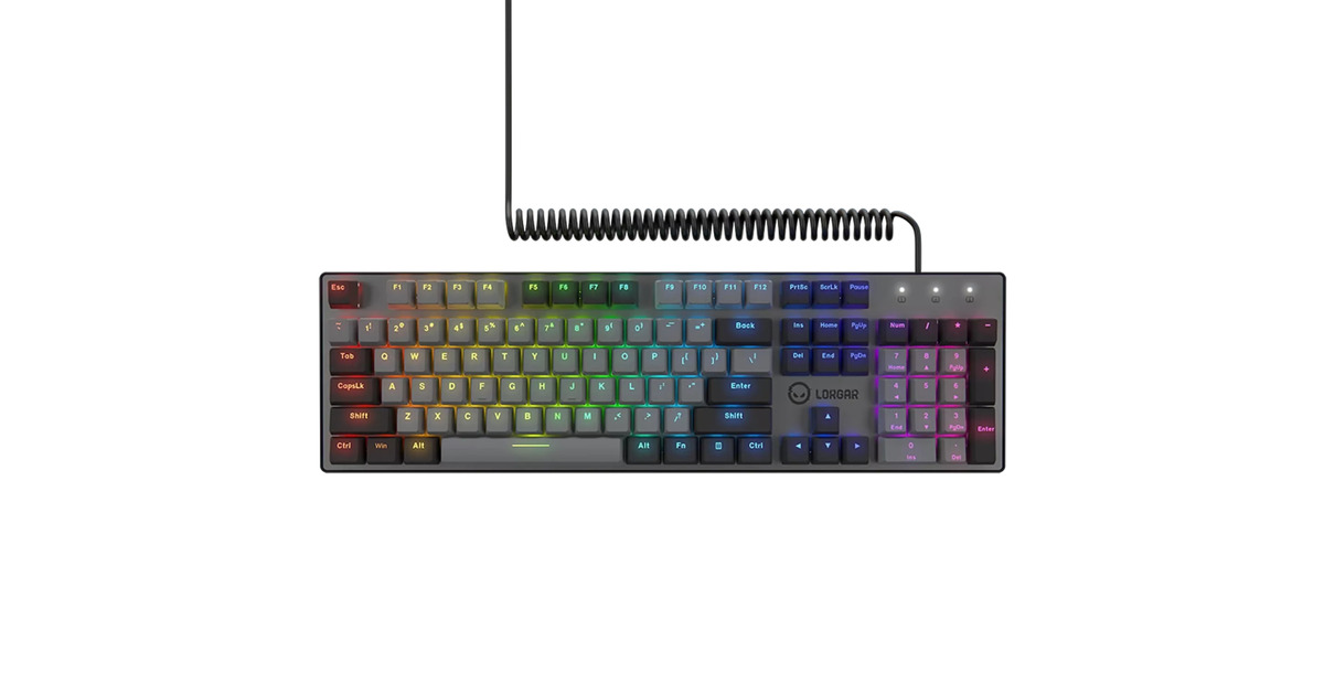 LORGARAzar 514, gaming toetsenbord  (Zwart, US lay-out, LOGAR Dream, RGB)