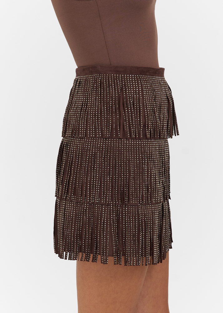 Elin rok choco bruin