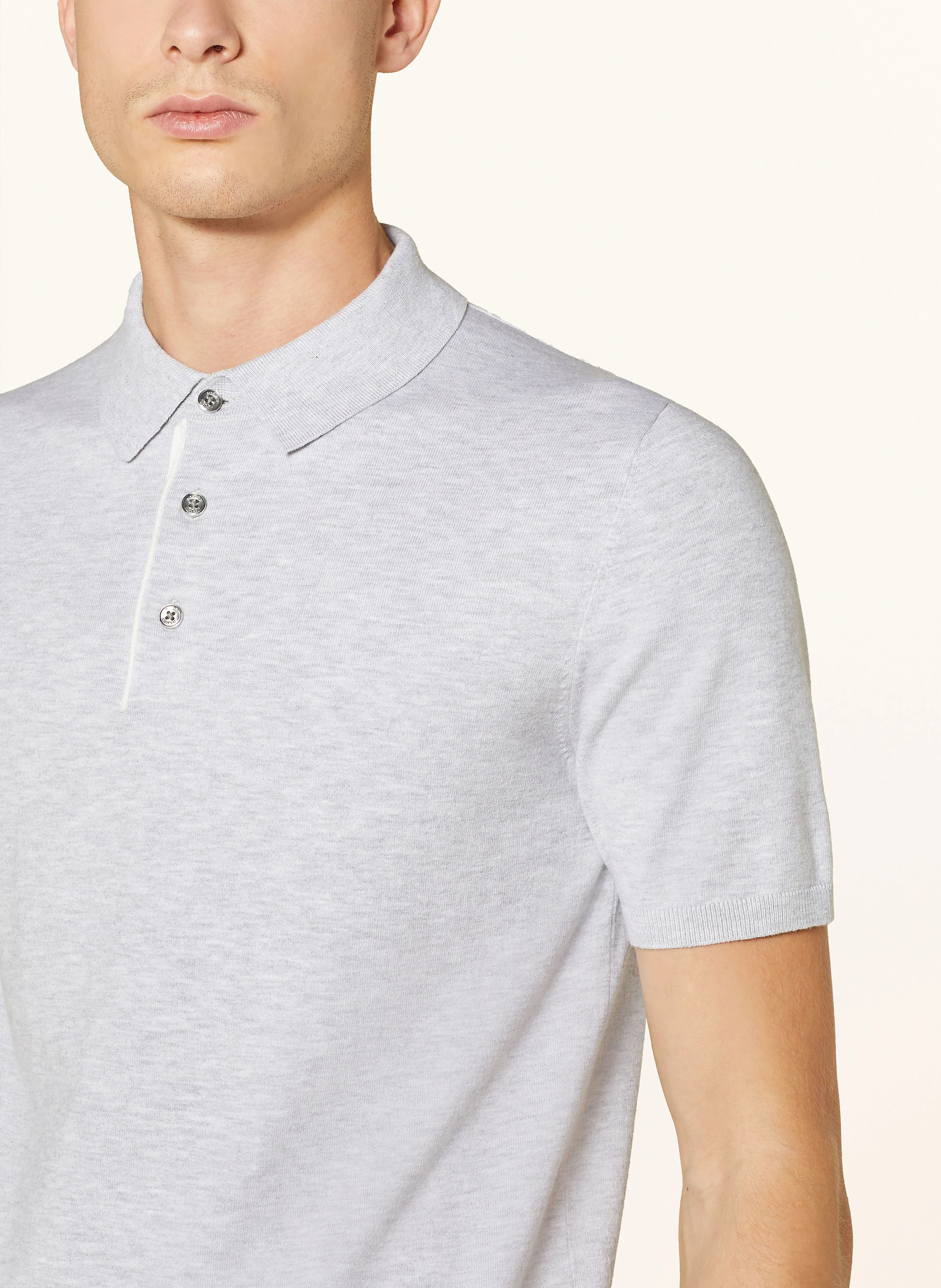 REISS Strick-Poloshirt FINCH