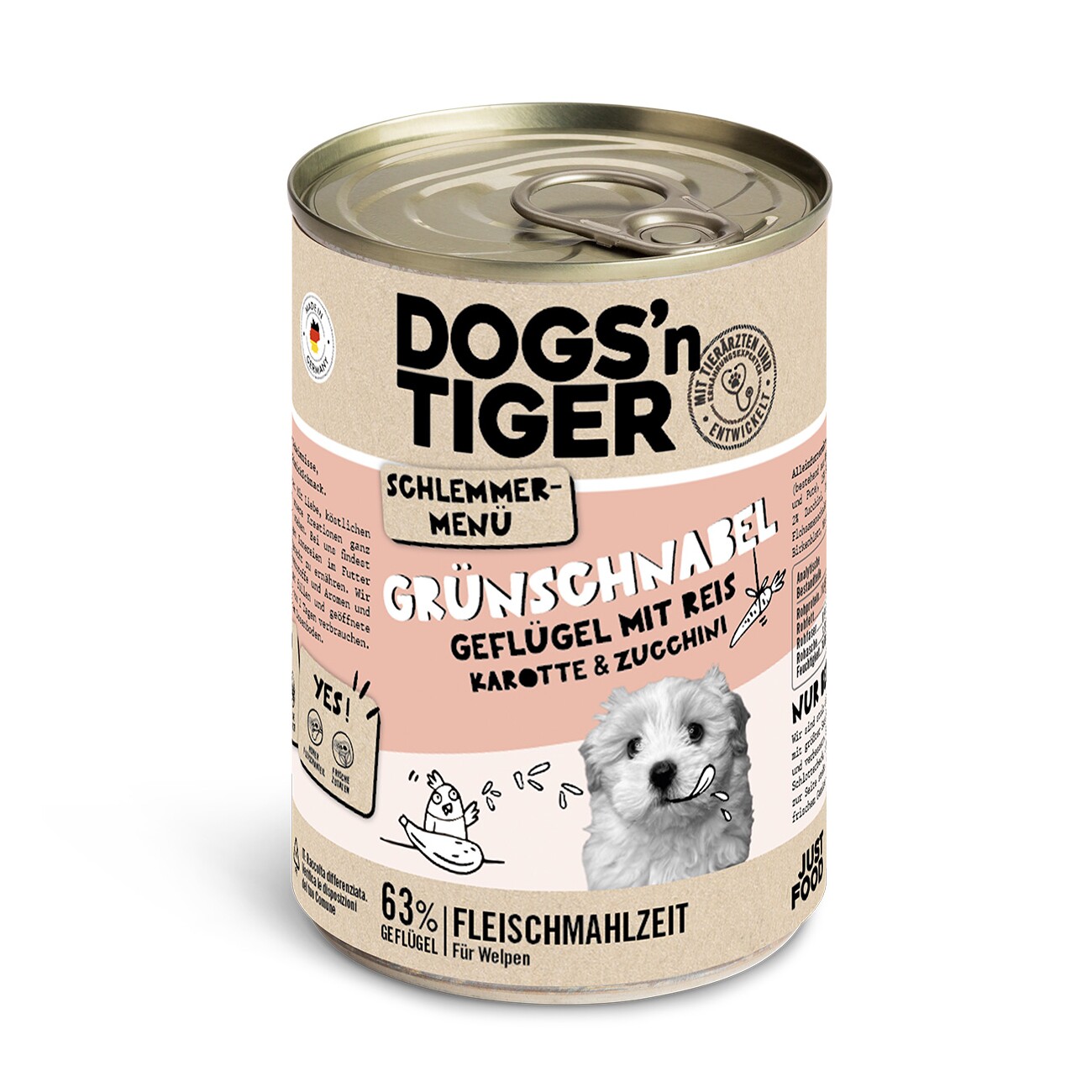 Dogs'n Tiger Grünschnabel 6x400 g