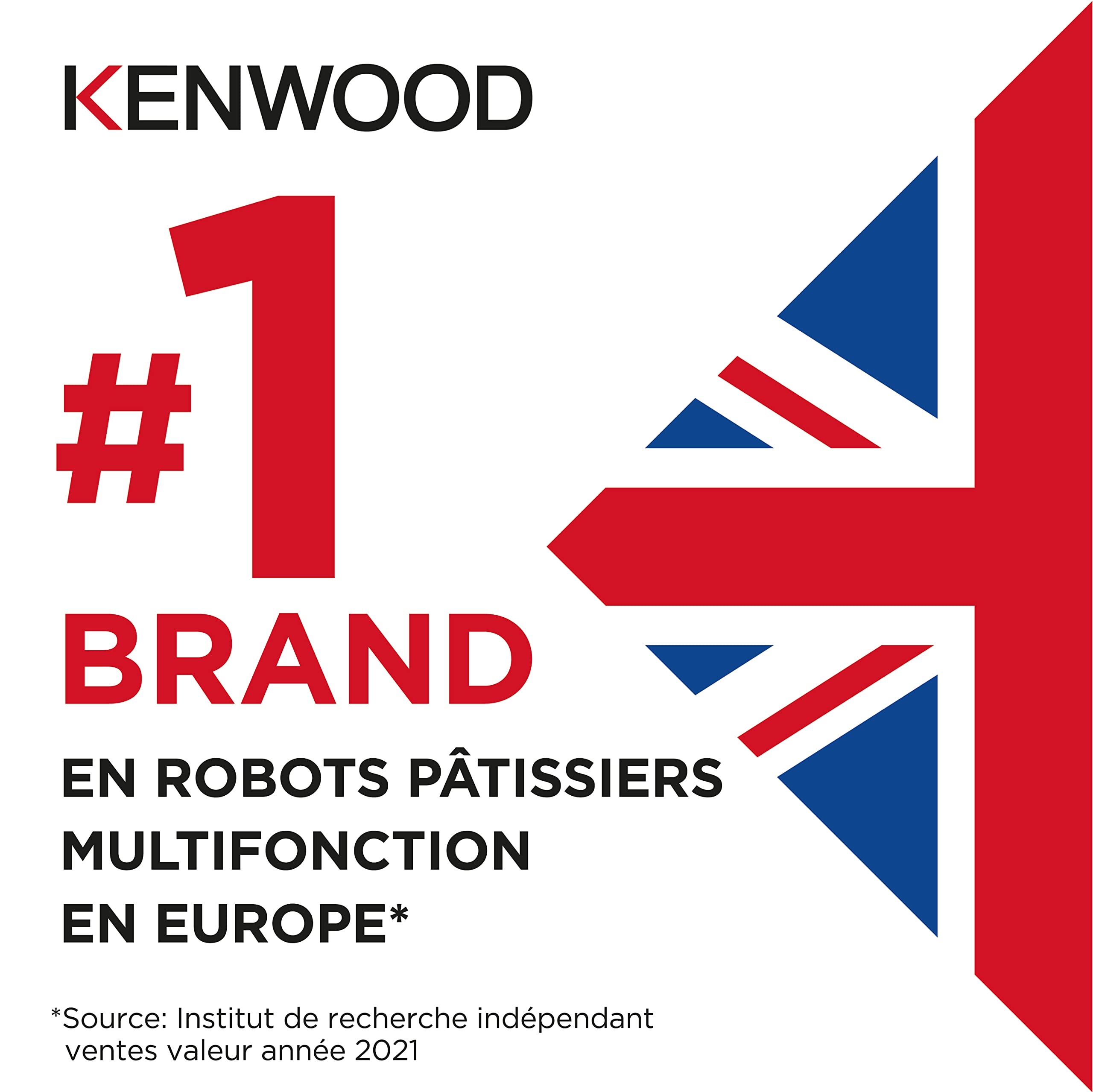 Kenwood Titanium Chef Patissier XL KWL90.034SI, Robot Patissier Balance Intégrée, Batteur K, Pétrin, Fouet, Batteur Souple, Deux Bols, Couvercle Anti-