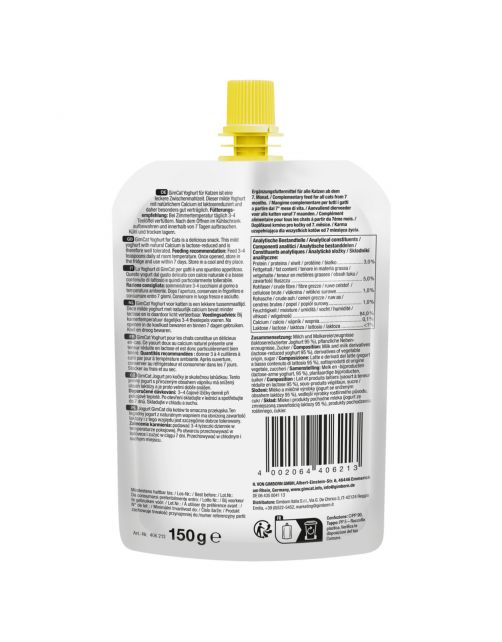 Gimcat Yoghurt Voor Katten - Kattensnack - Melk 150 g