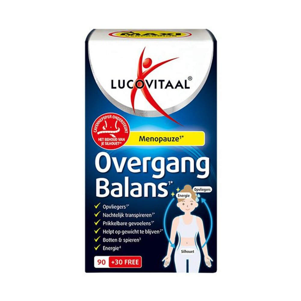 Lucovitaal Overgang Balans Maxi Verpakking120 tabletten