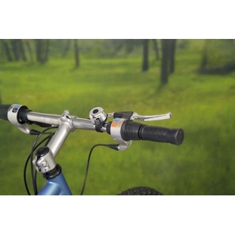 Sonnette pour guidon de vélo, couleur: noir / argent