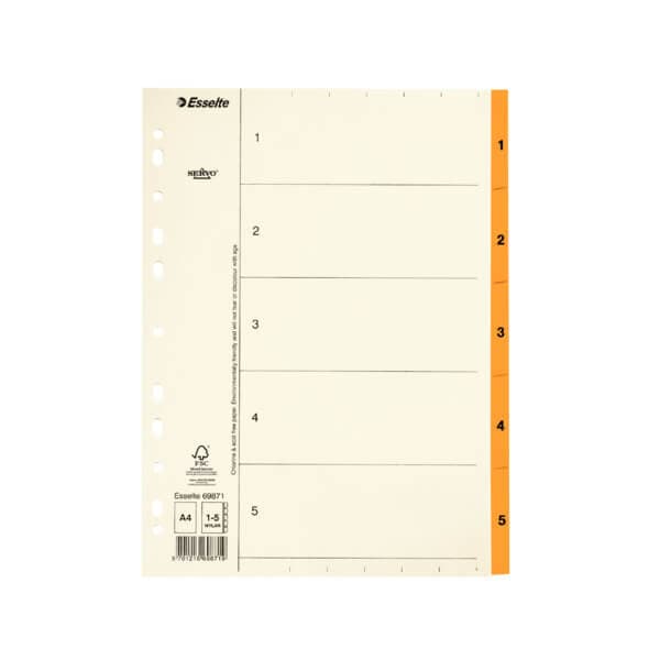 ESSELTE Register Servo A4/1-5