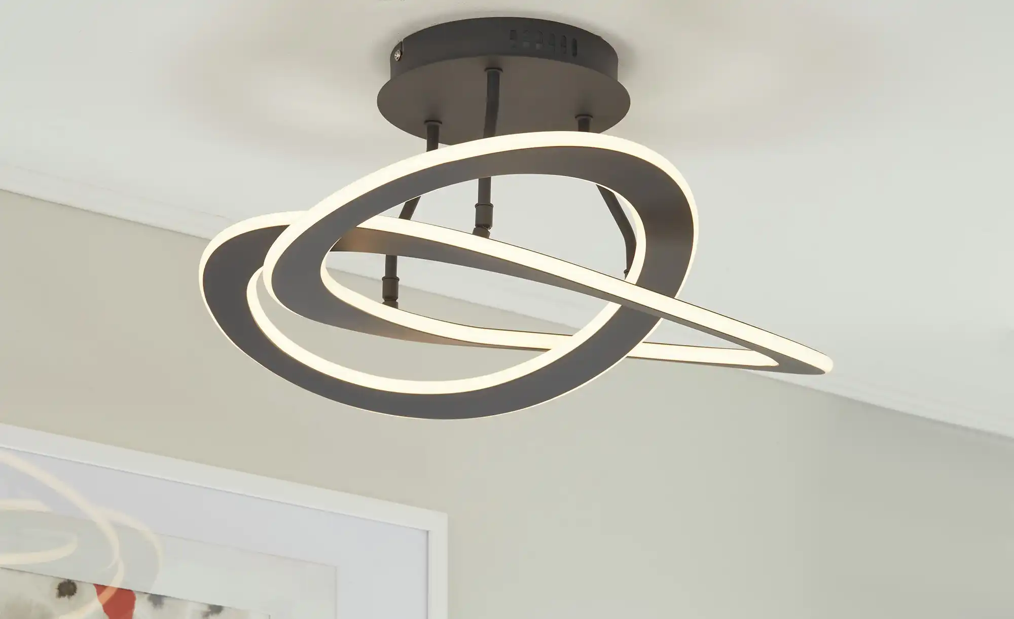 Trio LED-Deckenleuchte, anthrazit