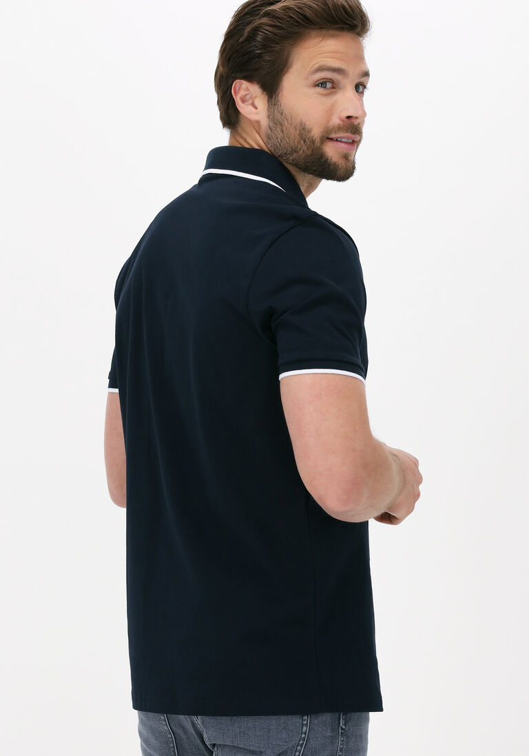 BOSS blauwe boss polo passertip