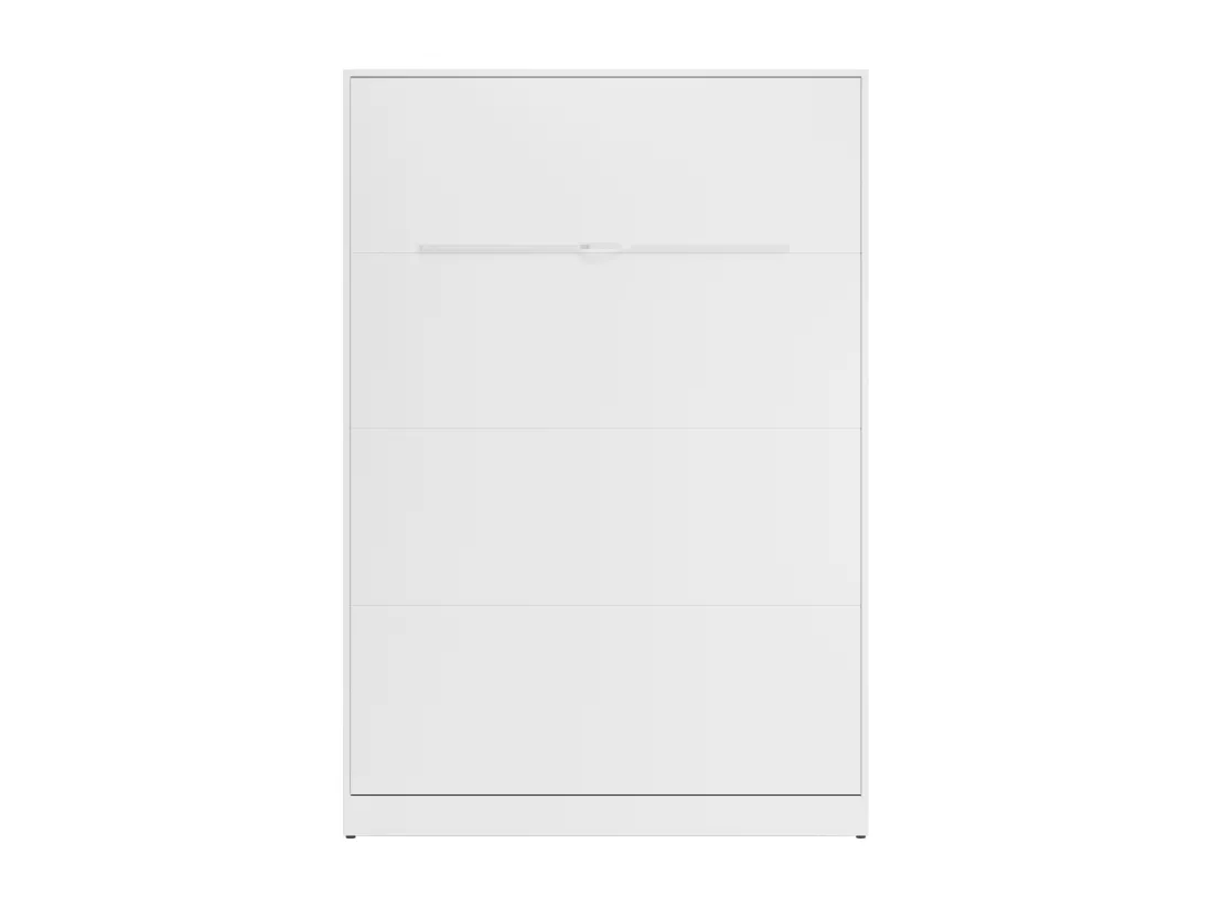 Lit escamotable 140 x 200 cm - Ouverture verticale manuelle - Avec LEDs - Blanc - RAPILI