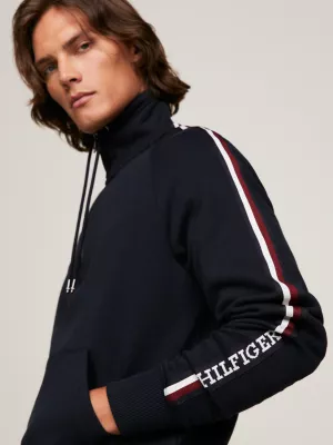 Moletom Global Stripe Flex Fleece com zíper até o peito