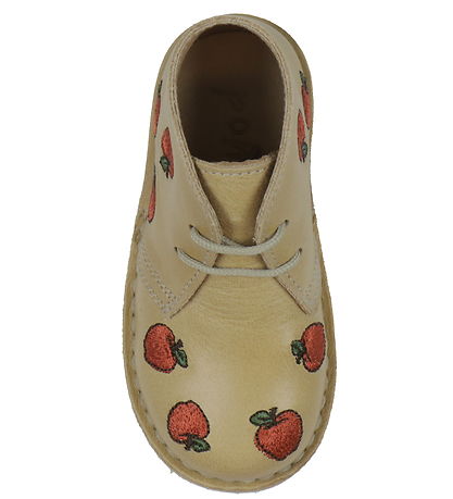 Pom Pom Sko - Dessert Lace - Dark Camel