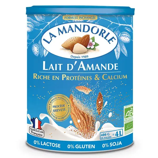 Bebida Instantânea em Pó La Mandorle Leite de Amêndoa Orgânico 400g
