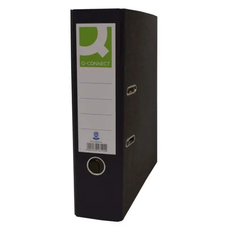 Q-Connect Wolkenmarmor-Ordner - A4, 80 mm, schwarz