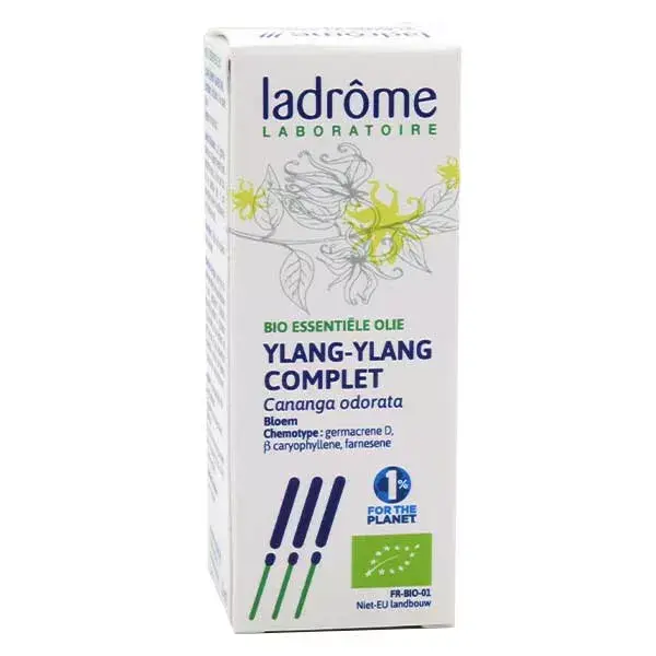 Óleo Essencial de Ylang Ylang Orgânico Ladrome 10ml