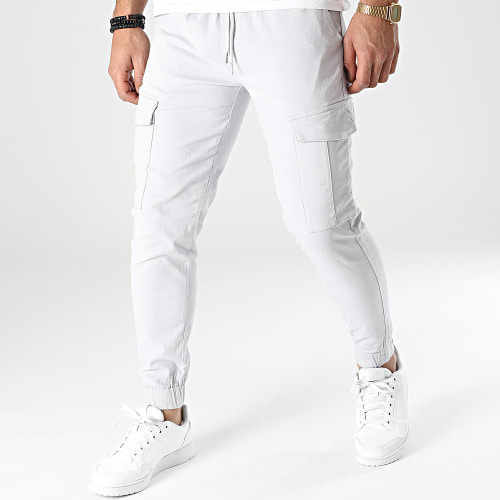 Pantalon Cargo Gris Clair