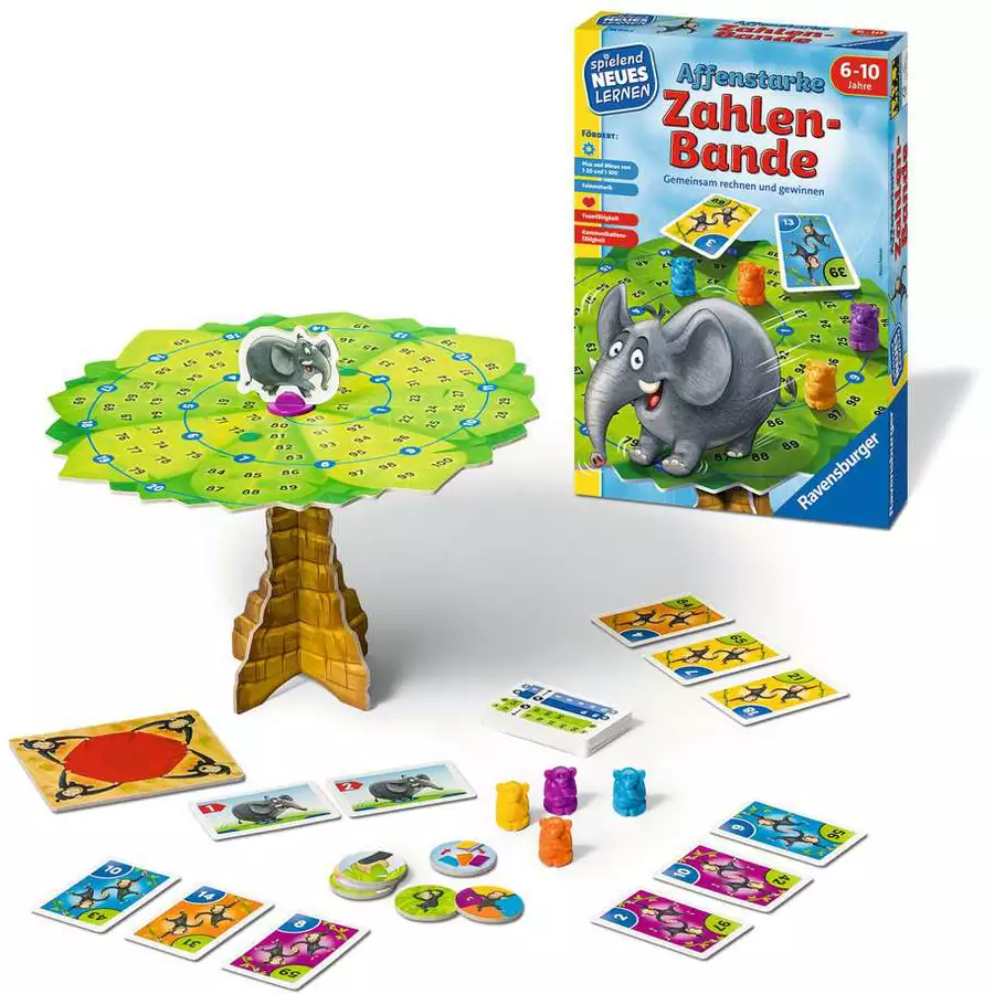 Ravensburger Affenstarke Zahlen-Bande bunt