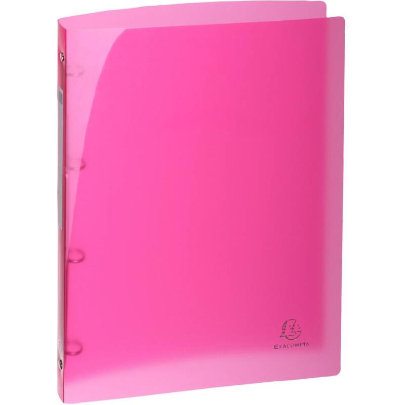 Classeur 4 anneaux plastifié Exacompta Iderama A4 - Dos 1,5 cm couleurs assorties