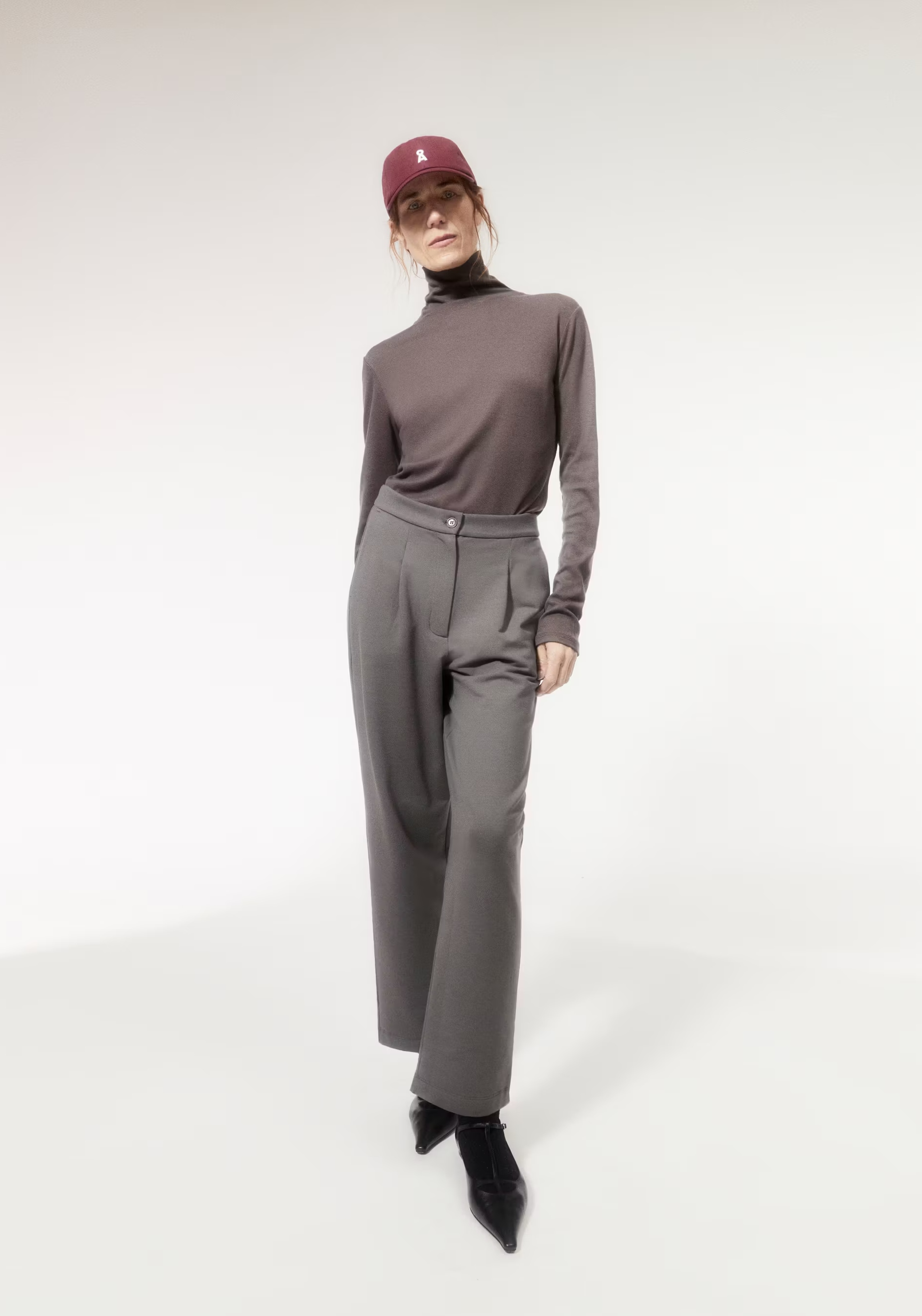 Armedangels Jerseyhose Liraa Lou Iron Cast