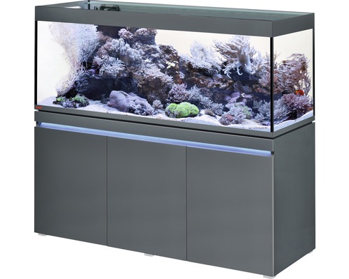 EHEIM incpiria 530 rifaquariumcombinatie met circulatiepomp en verlichte kast, grafiet