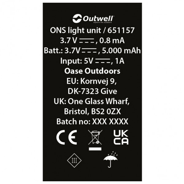 Outwell - ONS Light Unit Set - Lampe à LED