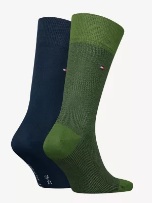 Conjunto de 2 Meias Clássicas com Estampa Olho de Pássaro
