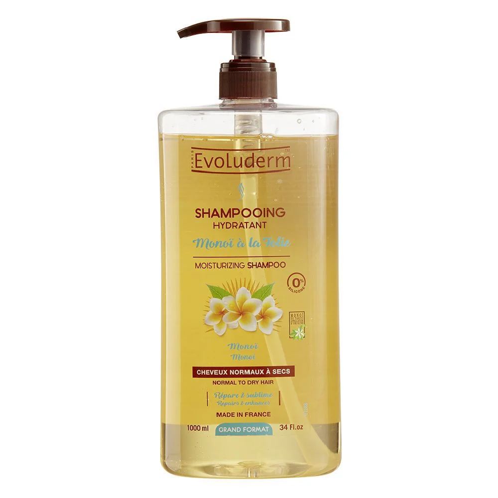 Shampooing hydratant Evoluderm monoï à la folie 1L