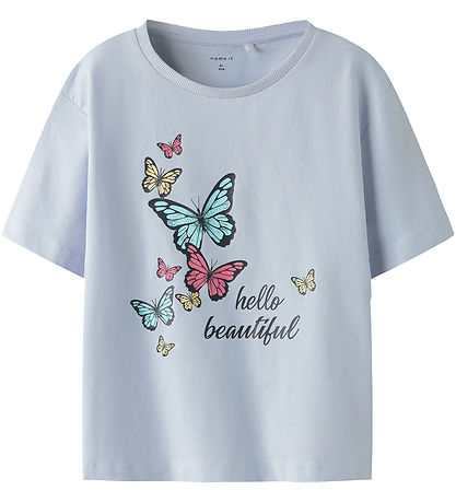 Name It T-Shirt - NmfFrejane - Xenon Blue