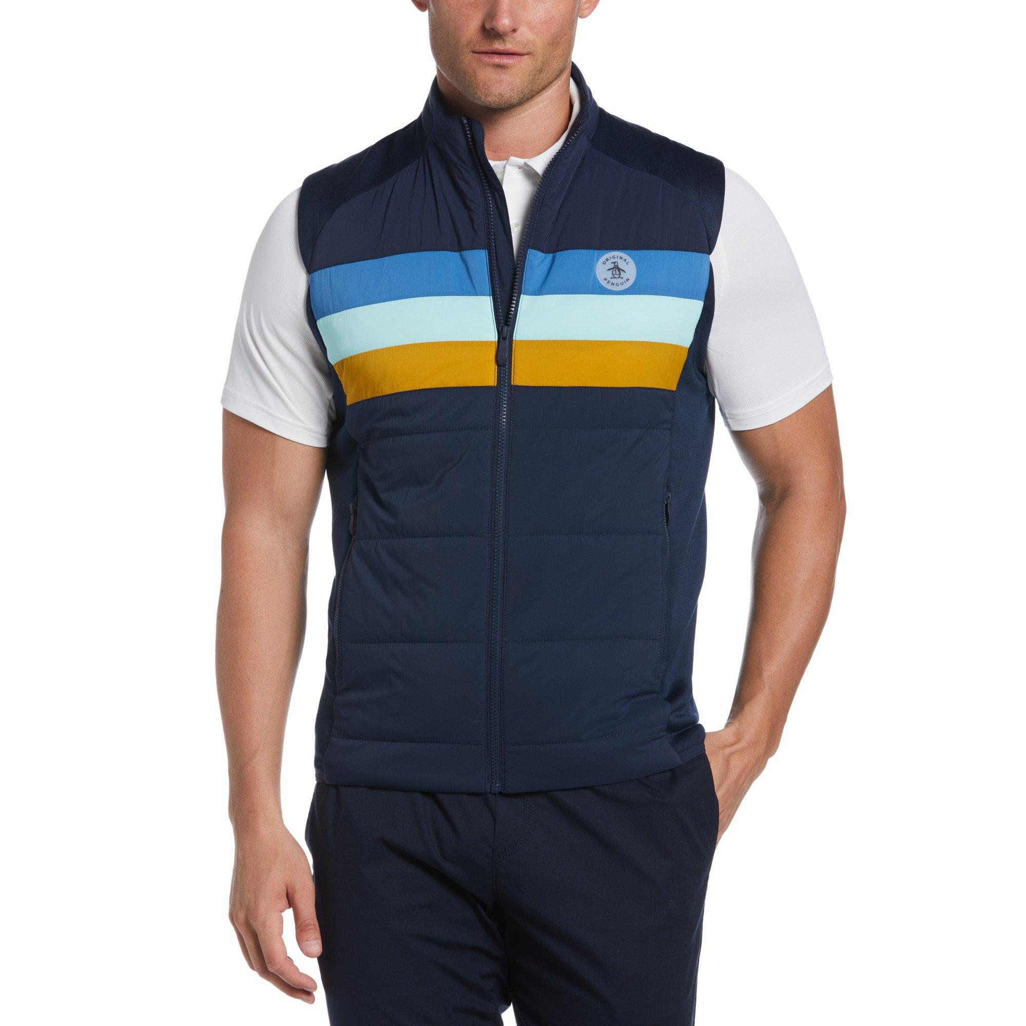 Original Penguin Golf PG FZ 70s Vest Sn99