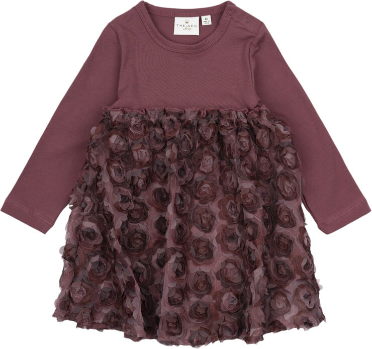The New TNSMirabell Hollie L_S Dress Crushed berry