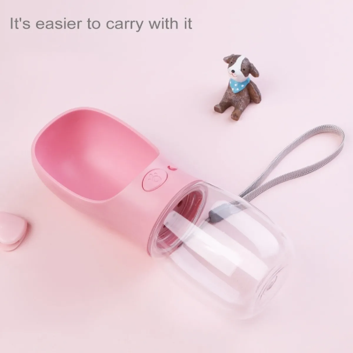 Wewoo Distributeur d'eau portable 350 ml - Rose