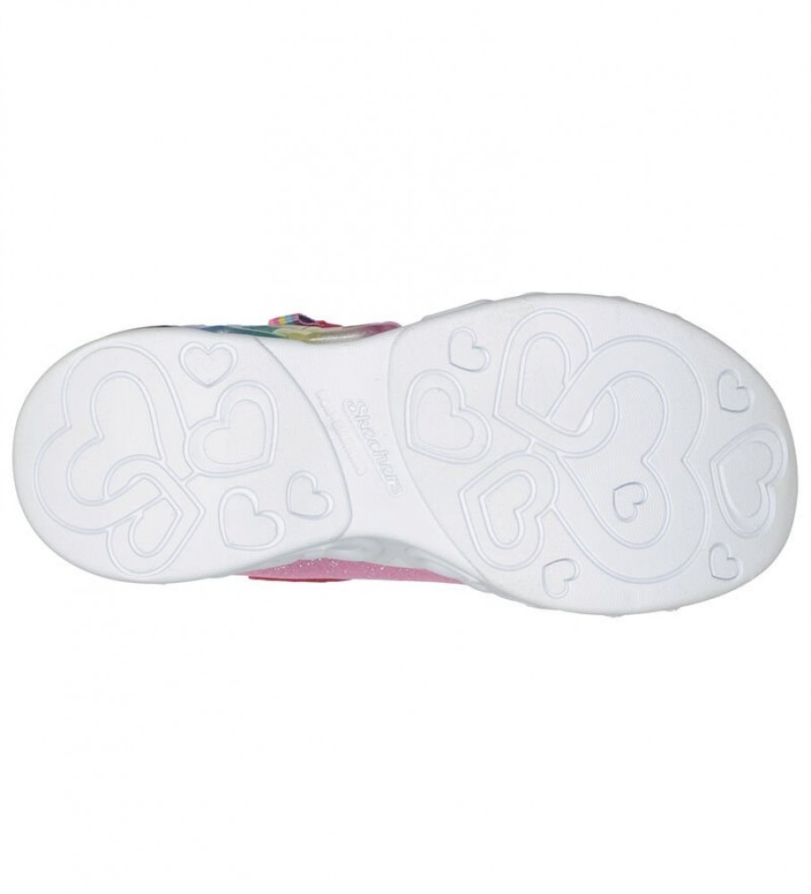 Tênis Skechers Infinite Heart Lights rosa