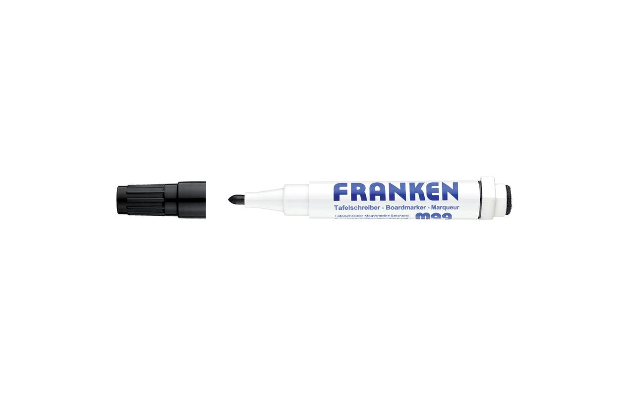 Whiteboard-Marker MagWrite, 1 - 3 mm SchwarzTafelschreiber zum Schreiben, Korrigieren und für einfaches Befestigen an der Schreibtafel