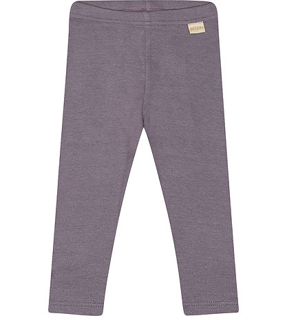 Petit Piao Leggings - Rib - Modal - Dusty Violett