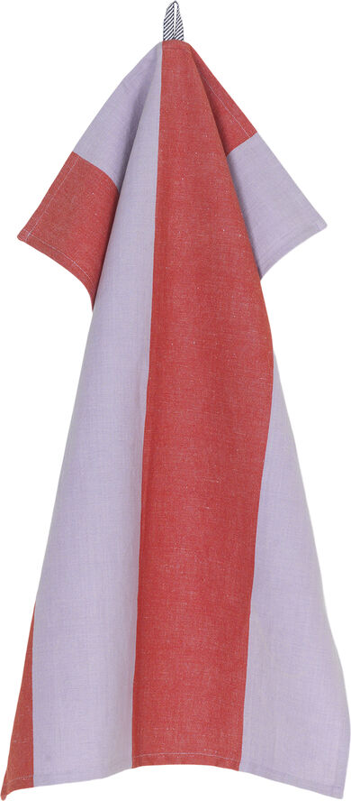 ferm LIVING Hale Tea Towel - Red/Lilac Red/lilac