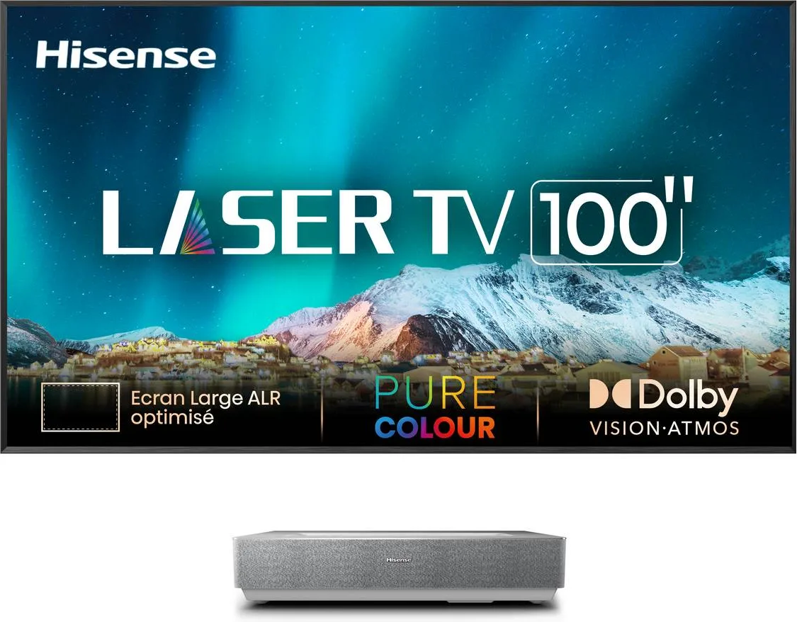 Hisense 100L5HD Laser TV Vidéoprojecteurs ultra courte focale