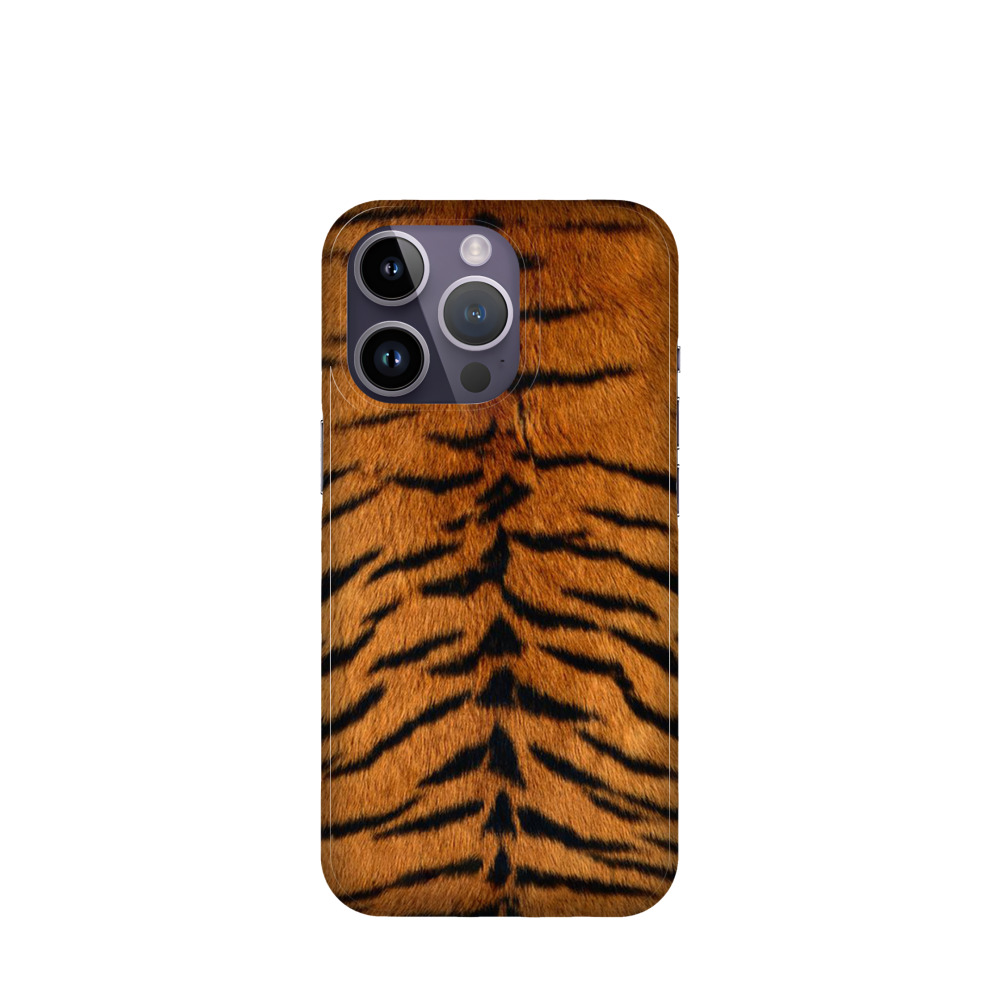 iPhone 14 Pro Kunststoff Hülle Tiger 3 - Orange