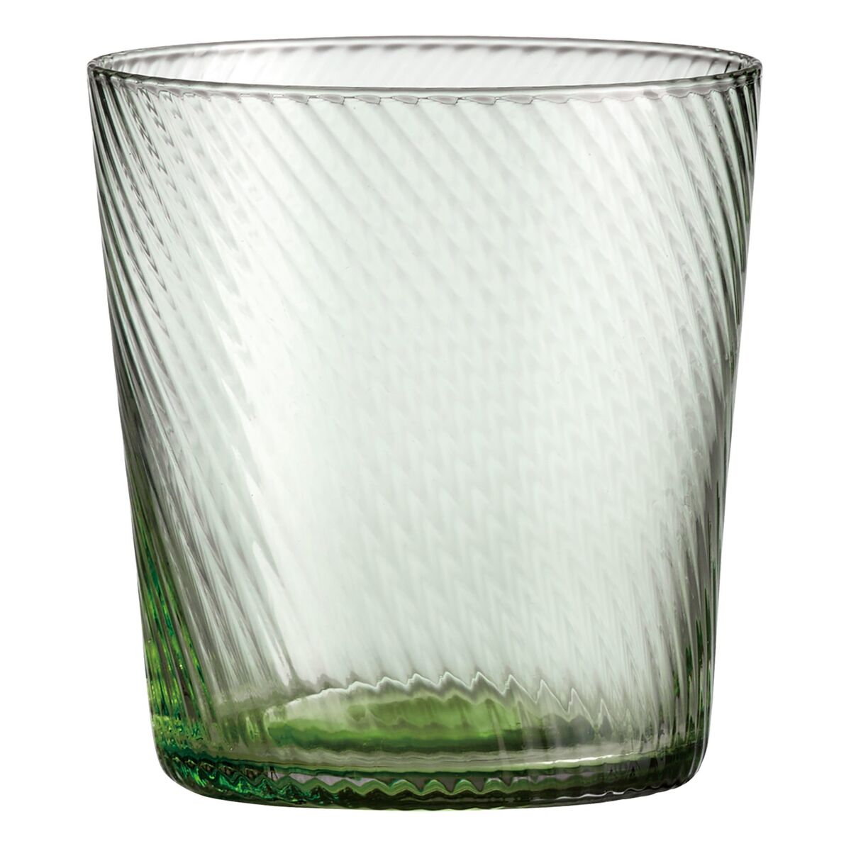 RAW Unique Swirl vannglass 30 cl, grønn