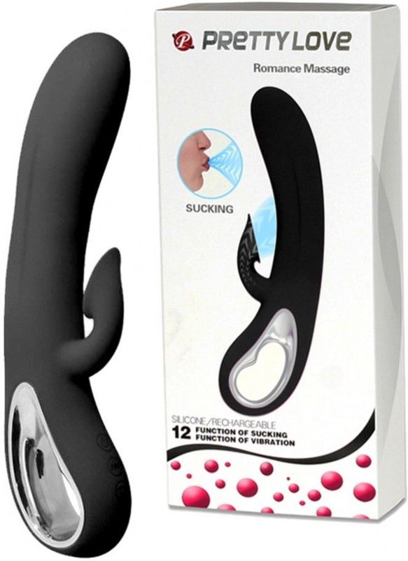 Pretty Love Romance Sucking Clitoris Vibrator -  Zwart