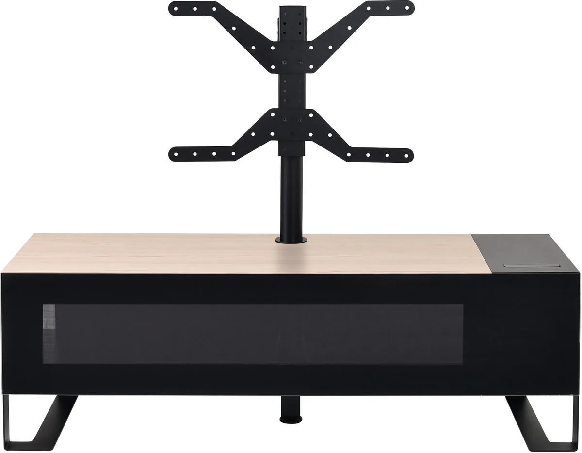 Erard Naga 1400 Bois clair (Nordic) avec chargeur USB et Qi et colonne TV Meubles TV