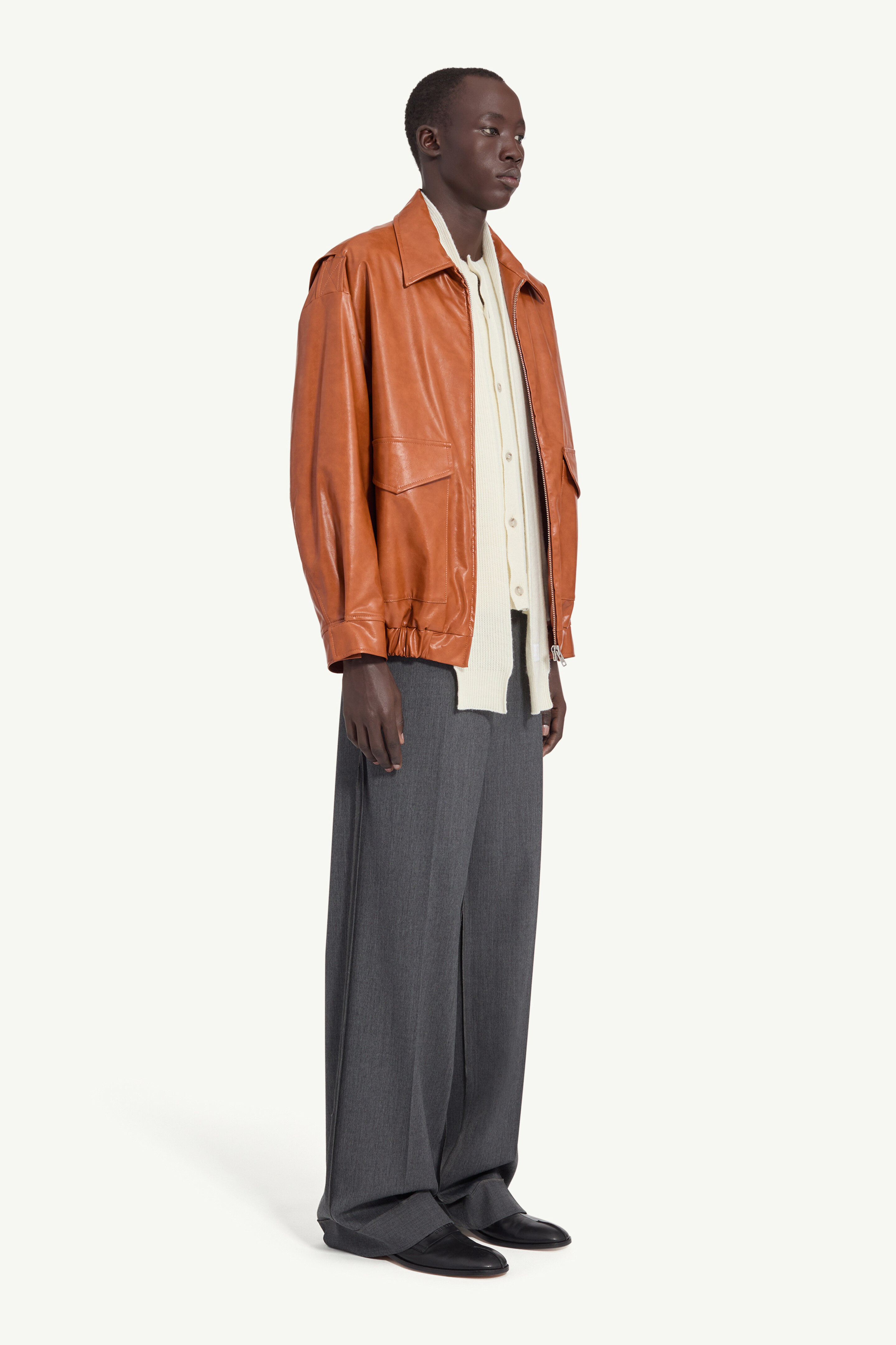 Veste en simili cuir pour femme | MM6