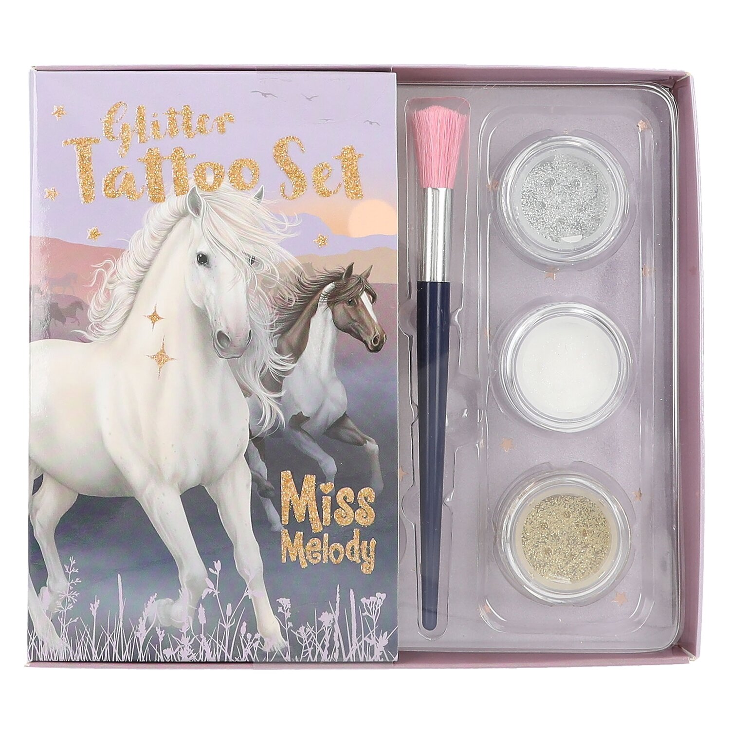 Miss Melody Glitzer Tattoo-Set Night Horses