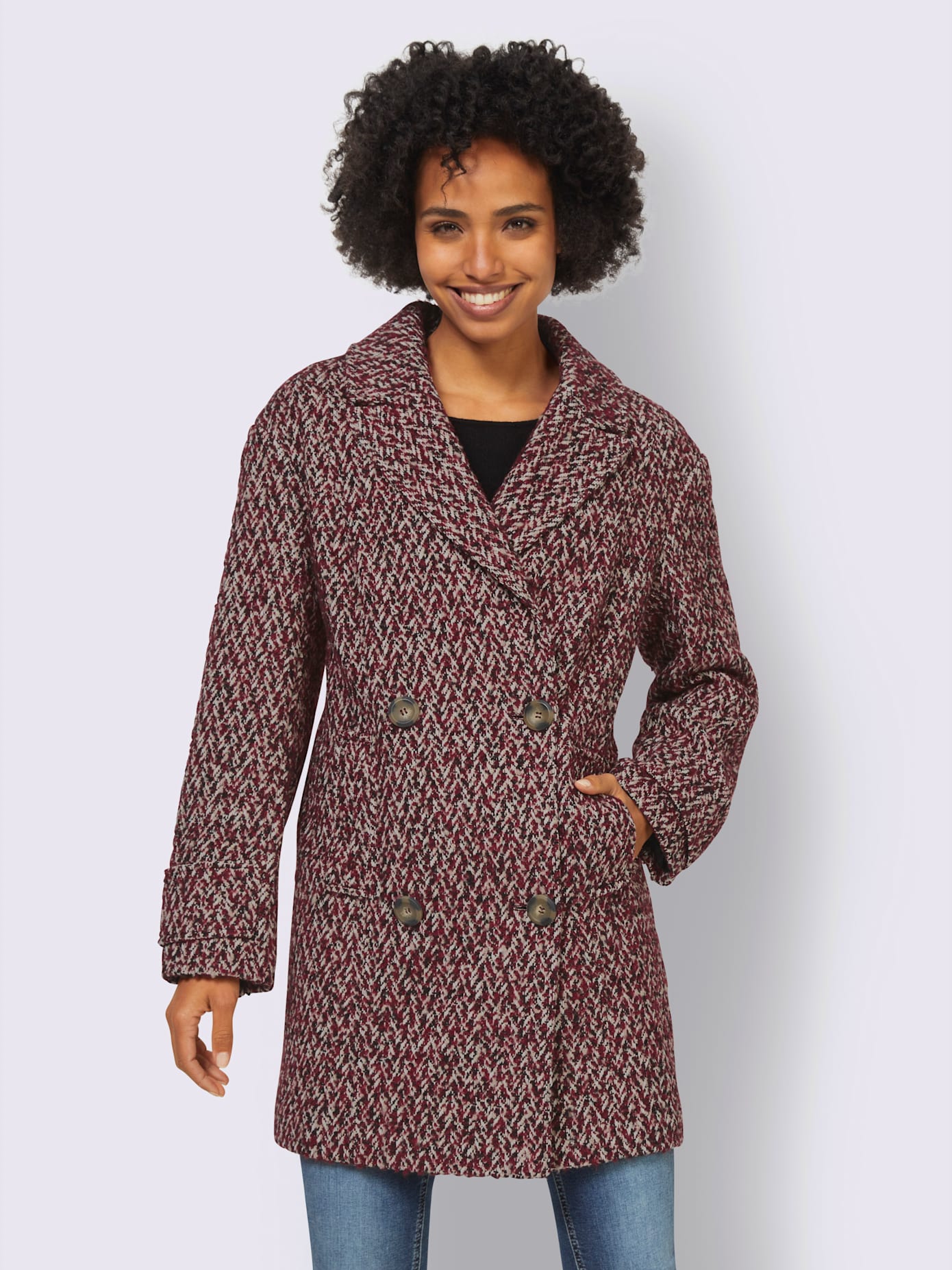 Manteau col à revers élégant