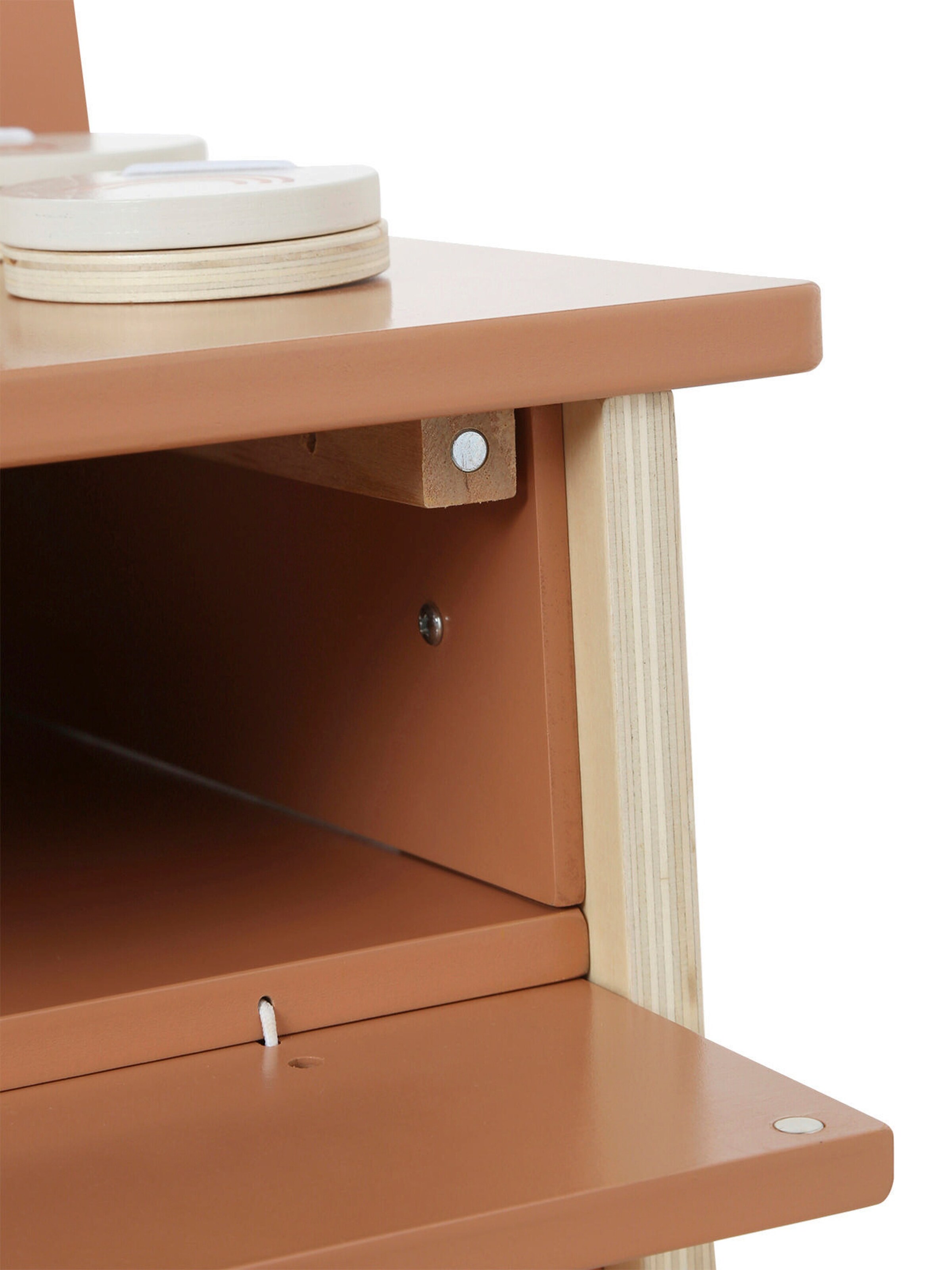 Vertbaudet Kinder Schminktisch mit Hocker & Zubehör Holz FSC® karamell