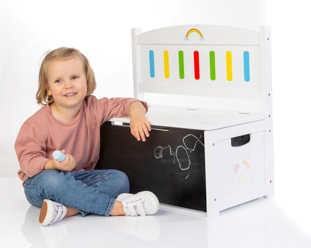 SpielMaus Holz 3 in 1 Sitzbank