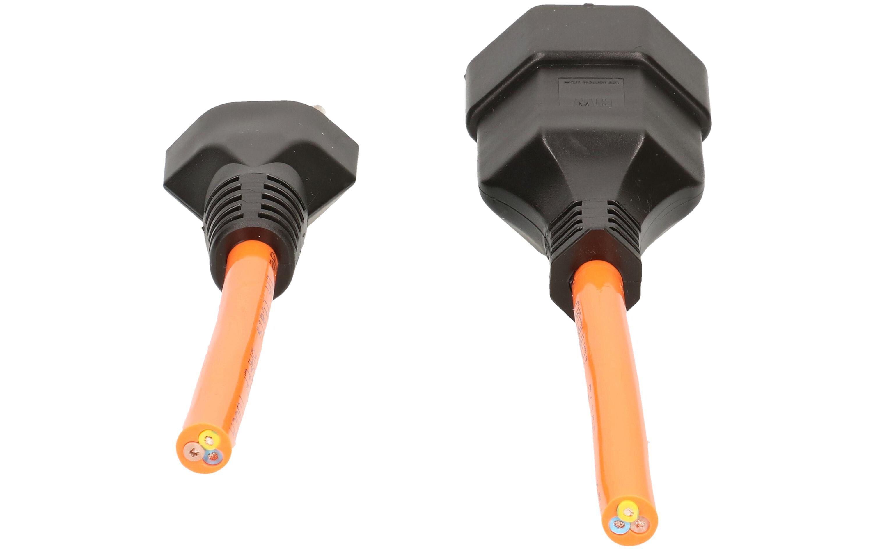 Verlängerungskabel 5 m T13 - T12, Orange5 m langes TD-Verlängerungskabel mit T12-Stecker und T13-Kupplung
