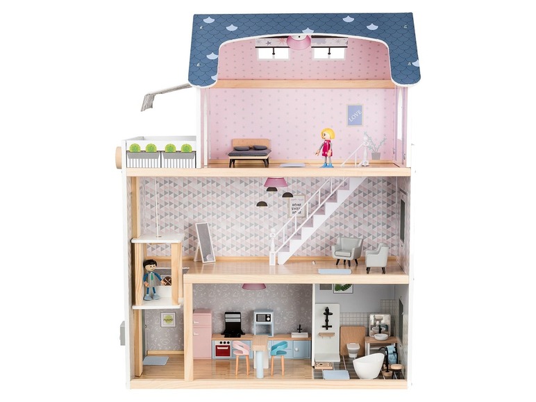 Houten poppenhuis