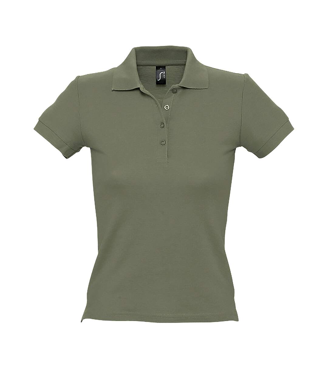 SOLS - Polo manches courtes PEOPLE - Femme (Vert kaki) - UTPC319