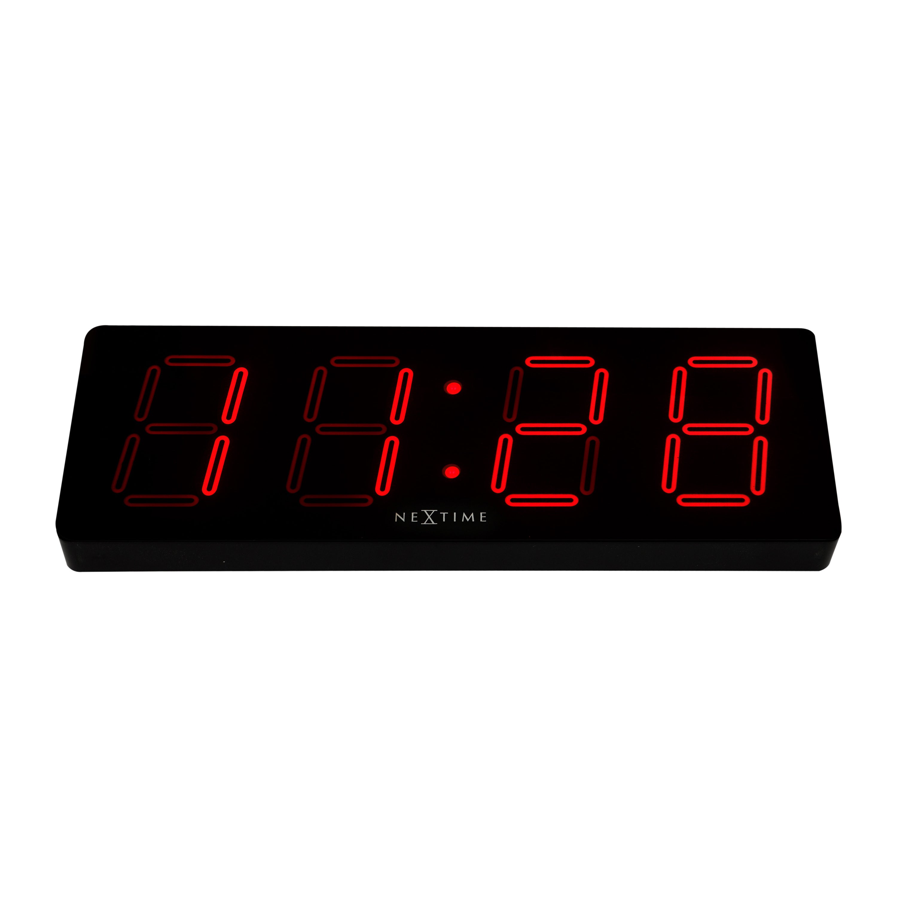 NeXtime Big D Digitale Wandklok 51,5 x 51,5 cm