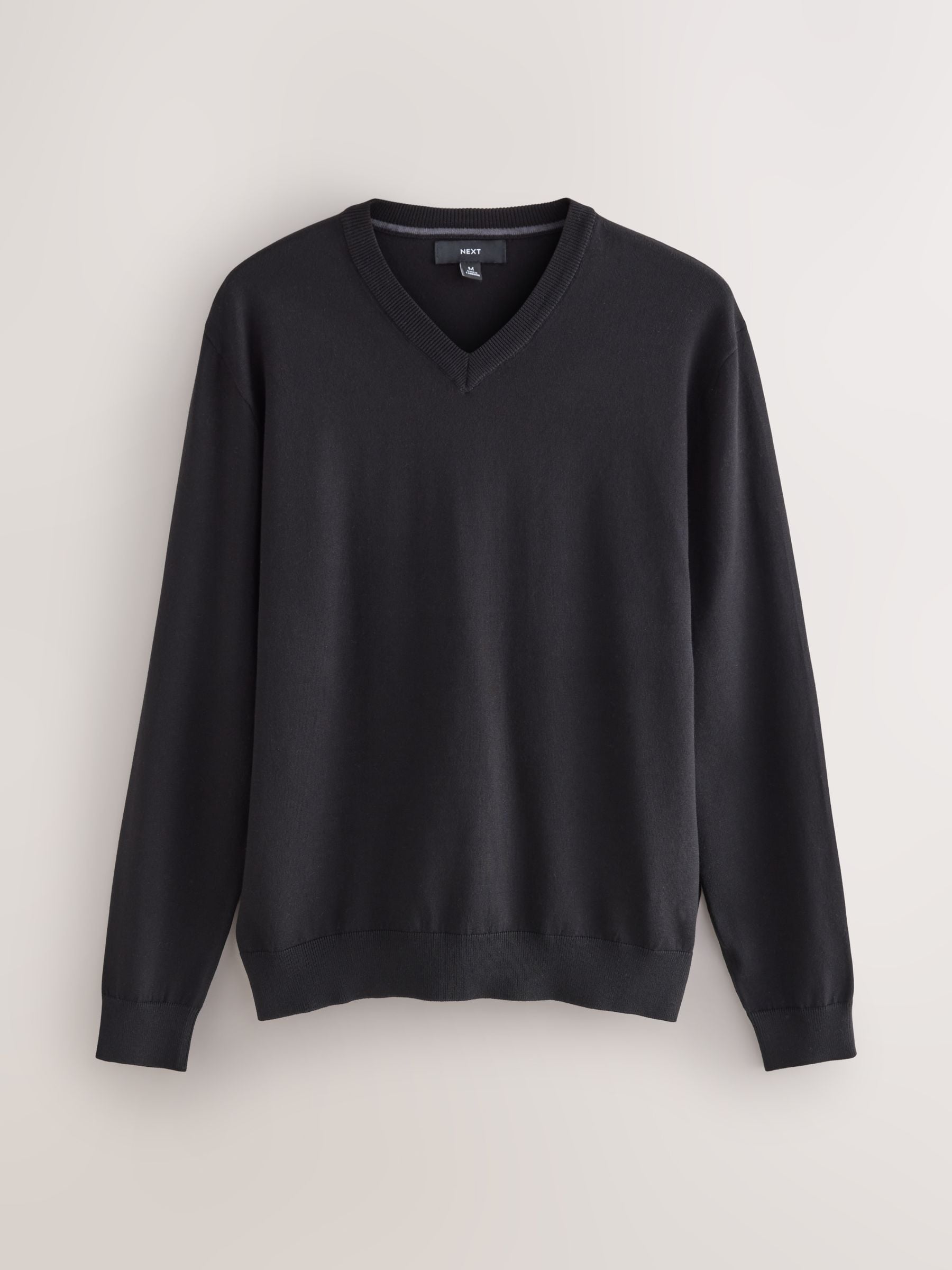 Zwart - Cotton Rich Long Sleeve Jumper