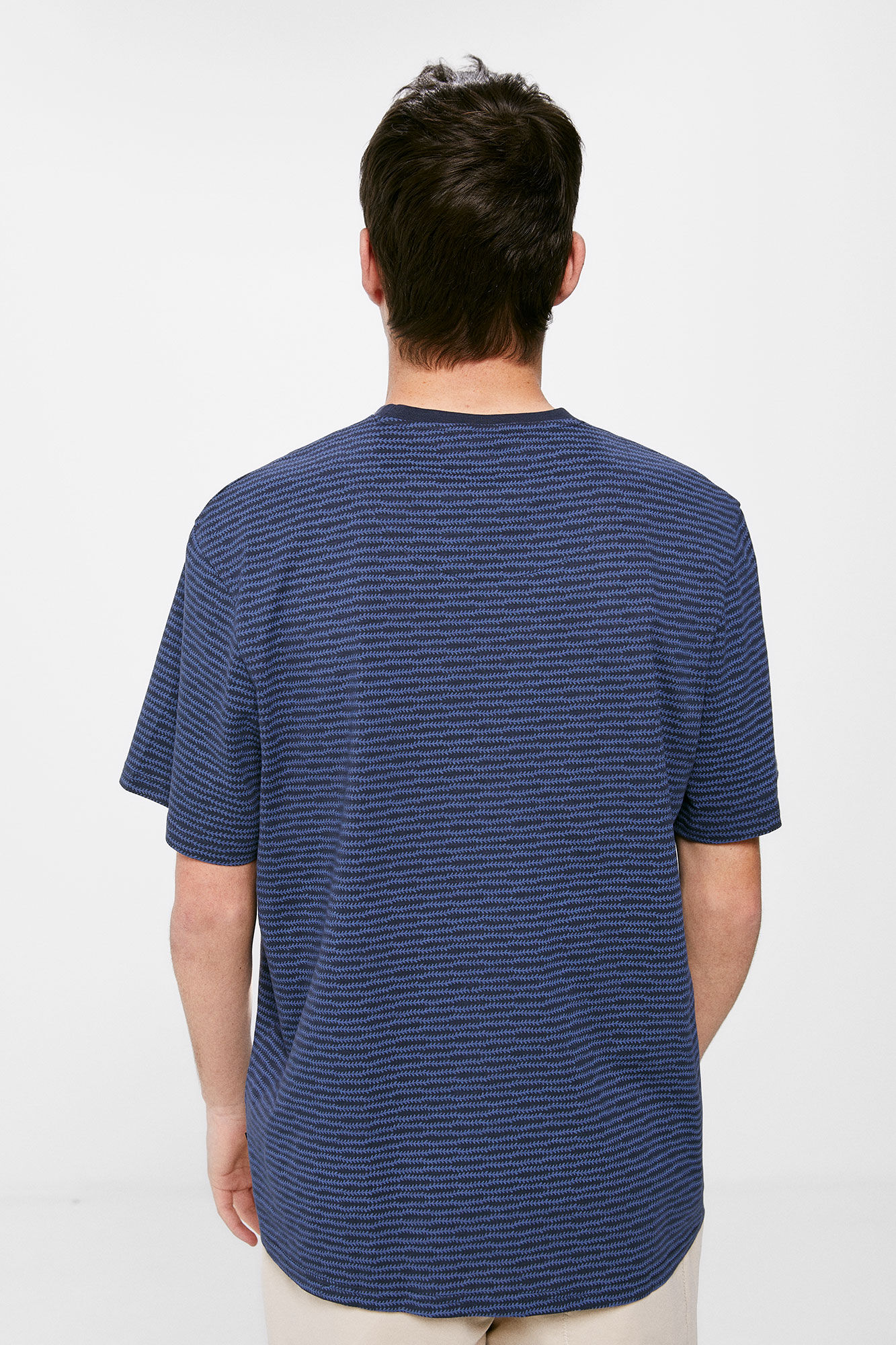 Camiseta com estampa total - azul escuro
